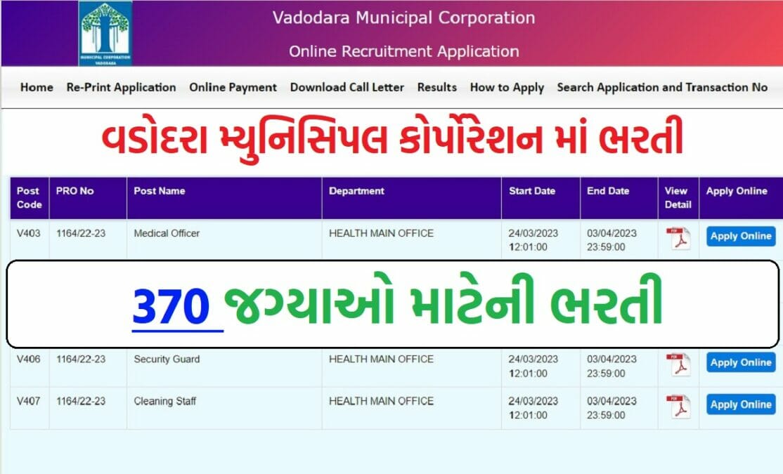 VMC Recruitment 2023